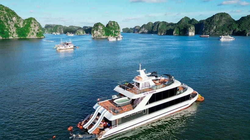 D'Charme Luxury Day Cruise Discover the Stunning Lan Ha Bay - 11:30, Vietnamese lunch with a view