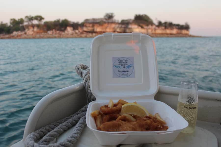 Darwin: Sunset Harbour Cruise with Fish and Chips Dinner - Dinner arrives early, not at the end