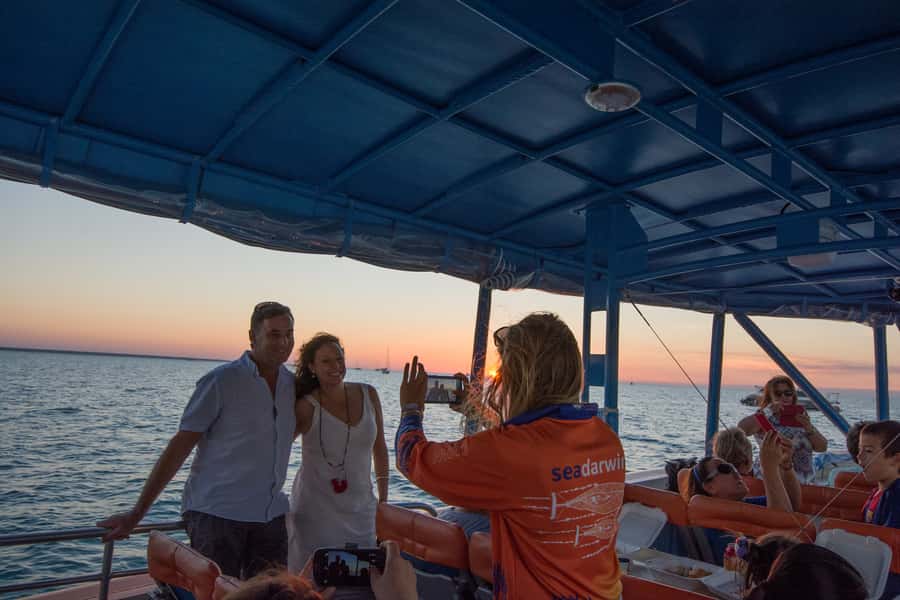 Darwin: Sunset Harbour Cruise with Fish and Chips Dinner - From Stokes Hill Wharf to open harbour