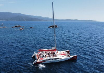 Day trip on a catamaran in the bay of ajaccio