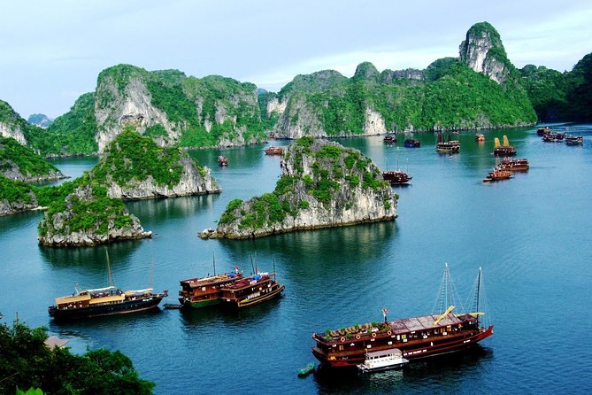 Deluxe Halong Bay 6 Hours Cruise To Visit Surprising Cave And Titop Island - Ti Top Island for swimming or a climb