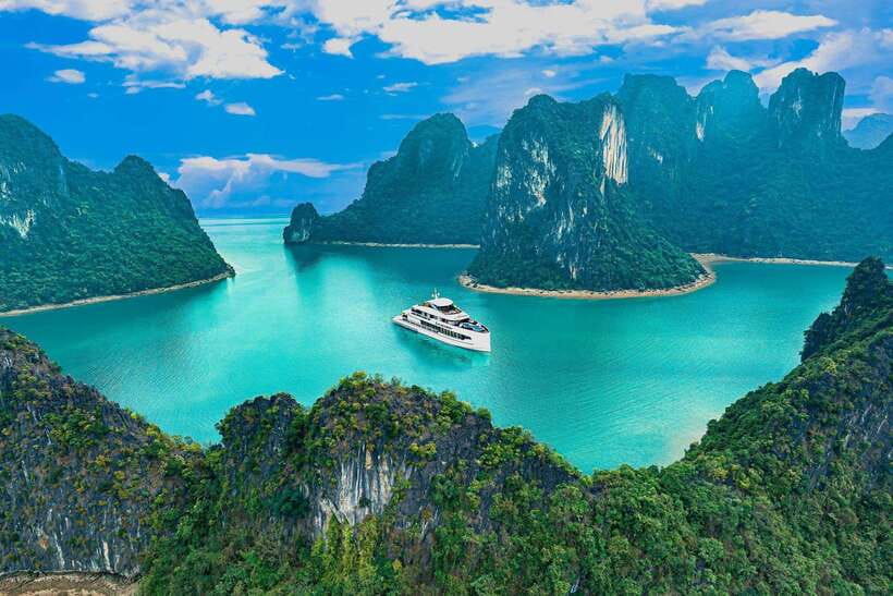 Discover Halong Symphony The Most Stunning Cruise In The Bay - Sunset Cruising and the Canapé Party