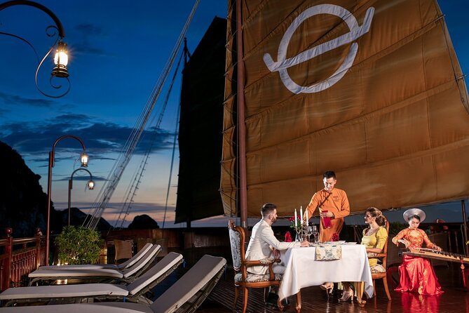 Emperor Cruises Experience 2 Days 1 Night in Halong Bay. - Cabins with balconies, bathtubs, and room to retreat