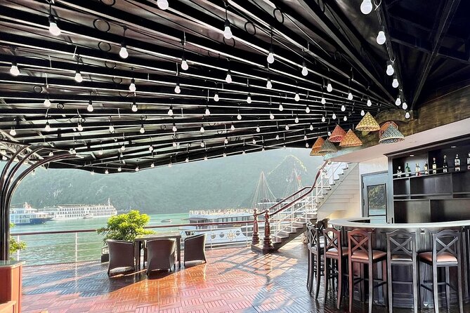 Erina Cruise Lan Ha Bay Halong Bay 3 days 2 nights depart from Hanoi Old Quarter - Day three: Dark and Bright Cave by tender and rowing boat