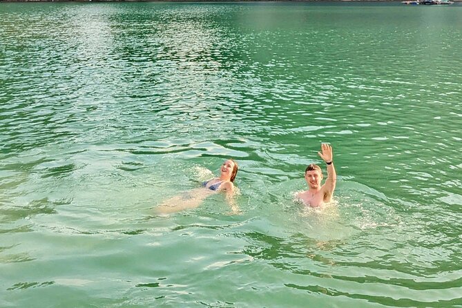 Explore Lan Ha Bay with 5-Star Serenity Day Cruise from Hanoi - The sunset party and ride back to Hanoi