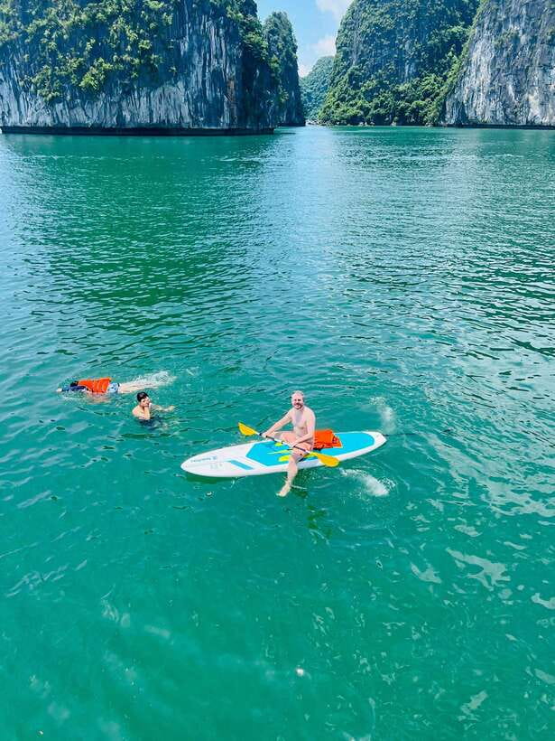 From Cat Ba : 2-3 Days Lan Ha Bay 5 Star Cruise with Balcony - Sunset, spring rolls, and a long evening onboard