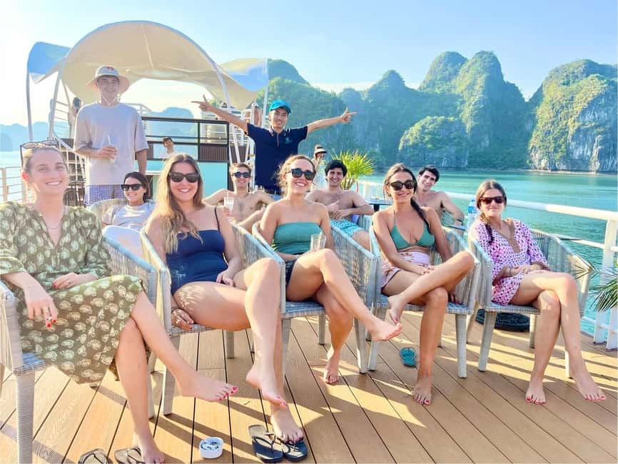 From Catba: Lan Ha Bay - Serenity Premium Cruise with Lunch - A seafood lunch that earns its place