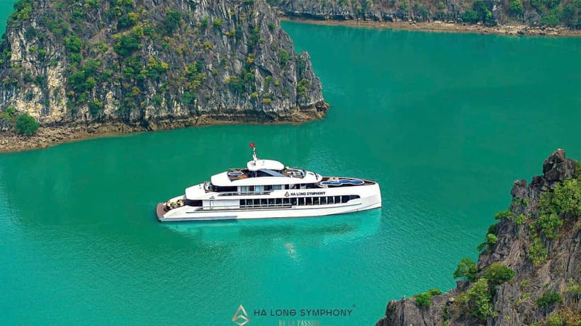From Ha Long: Luxury Symphony Day Cruise with 2 Jacuzzi Pool - A modern ship with a traditional touch