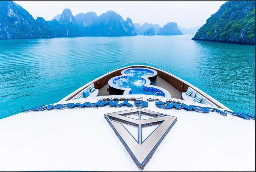 From Ha Long: Luxury Symphony Day Cruise with 2 Jacuzzi Pool - 17:30 return to port