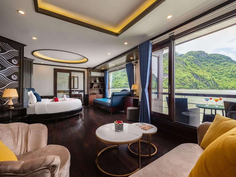 From Hanoi: 2-Day Ha Long Bay and Lan Ha Bay Cruise - Sunset tea and spring-roll cooking