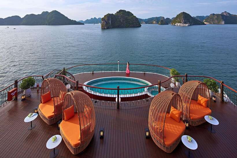 From Hanoi: 2-Day Ha Long Bay by Indochine Premium Cruise - Boarding the 37-cabin Indochine Premium