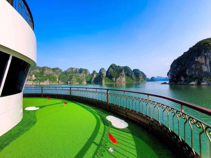 From Hanoi: 2-Day Ha Long Bay by Indochine Premium Cruise - Sunset, swimming, and mini-golf onboard