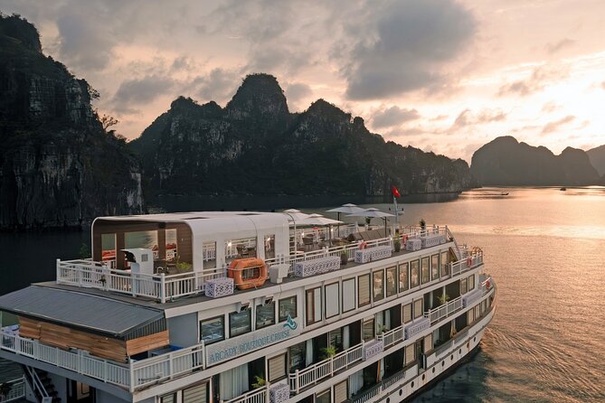 From Hanoi: 2-Day Halong Bay Getaway on Arcady Boutique Cruise - Titop Island at 2:00