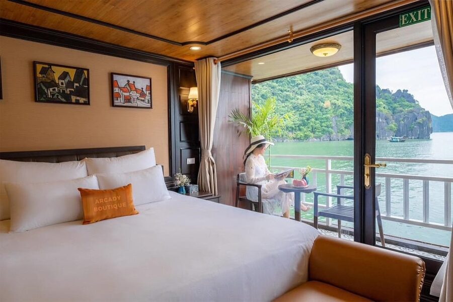 From Hanoi: 2D1N Ha Long Bay by Arcady Boutique Cruise - Titop Island, swimming, and the climb
