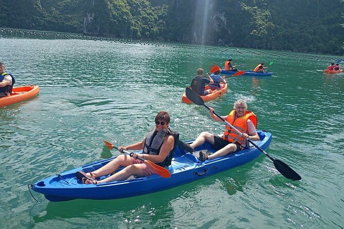 From Hanoi: Best Halong 5-Star Day Cruise, Buffet Lunch,Limousine - Boarding the luxury cruise at Halong Port