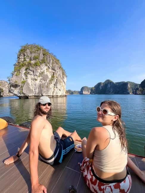 From Hanoi: Cat Ba Island and Lan Ha Bay Cruise Day Trip - The top deck and the return to Beo Pier