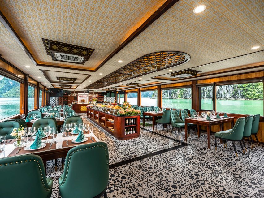 From Hanoi: Ha Long Bay 5-star Day Cruise with Buffet Lunch - Titop Island for the view or a quick swim