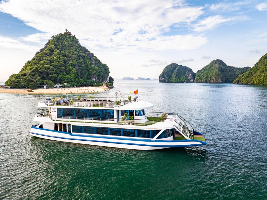 From Hanoi: Ha Long Bay 5-star Day Cruise with Buffet Lunch - Guides make the busy schedule easier