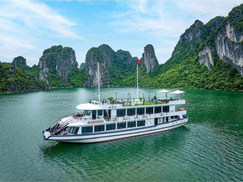 From Hanoi: Ha Long Bay Luxury Cruise with Big & Small Group - Boarding at Tuan Chau Island around noon