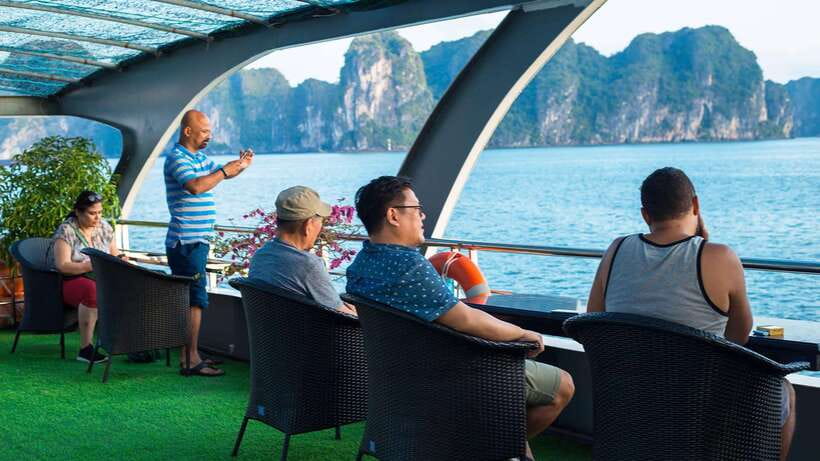 From Hanoi: Ha Long Bay Luxury Cruise with Big & Small Group - Vietnamese lunch and the sunset party on board