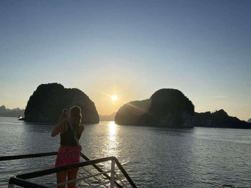 From Hanoi: Ha Long Bay Tour with Cruise & Lunch - Sunset drinks and the long ride back
