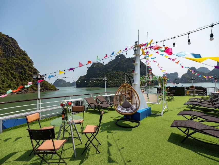 From Hanoi: Halong Bay Deluxe Cruise Day Trip - Cruising among Ha Long Bay’s limestone towers