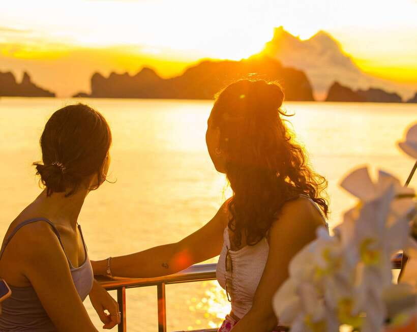 From Hanoi: Halong Bay on 5 star cruise full day tour. - Buffet lunch with a view of the bay