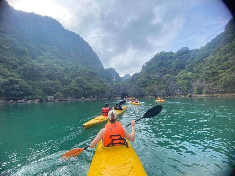 From Hanoi: Halong Bay on 5 star cruise full day tour. - Sung Sot Cave and the real walking involved