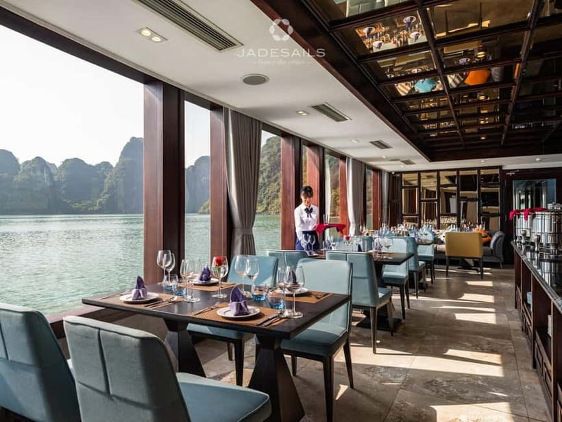 From Hanoi: Top-Rated Ha Long Bay Day Cruise with Jade Sails - Buffet lunch at 11:30 AM