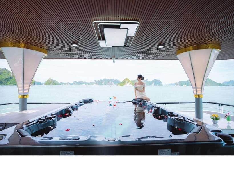 From Ninh Binh:Day Ha Long Bay Premium Cruise-Buffet&Jacuzzi - The morning road from Ninh Binh to Tuan Chau Marina