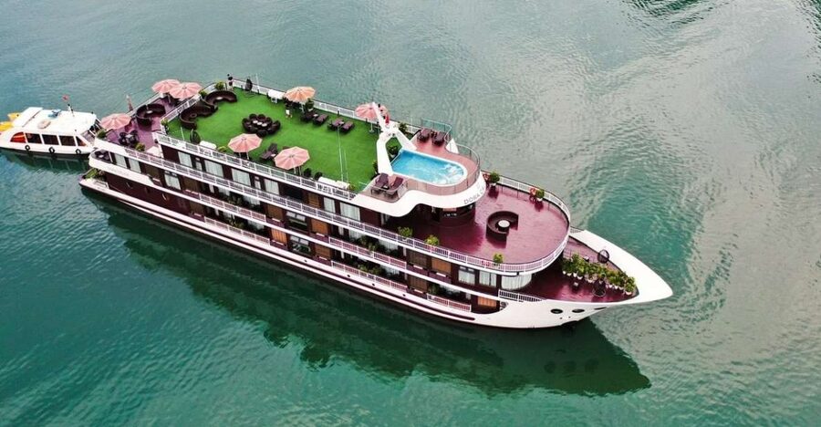 From Ninh Binh: Ha Long - Lan Ha Bay 2D1N on 5-star Cruise - Lan Ha Bay lagoons, swimming, and kayaking