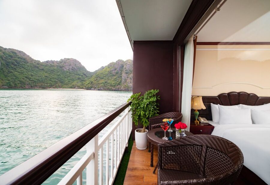 From Ninh Binh: Ha Long - Lan Ha Bay 2D1N on 5-star Cruise - Sunset snacks and a Vietnamese cooking class