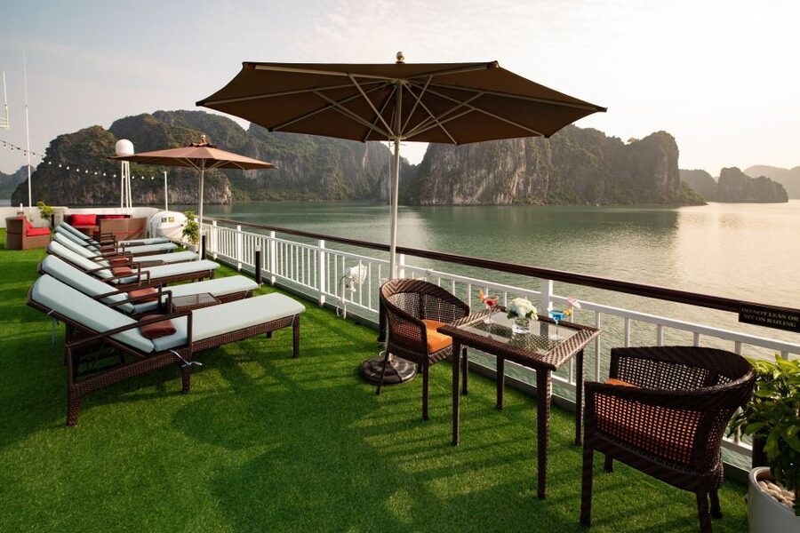 From Ninh Binh: Ha Long - Lan Ha Bay 2D1N on 5-star Cruise - Dinner, squid fishing, and a quiet evening