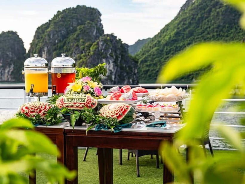 From Ninh Binh: Halong Bay 5-Star Day Cruise & Drop in Hanoi - A long day built around Ha Long Bay