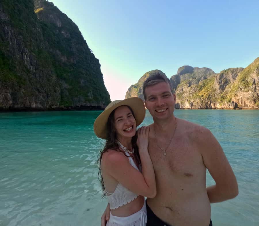 From Phi Phi Island: Maya Bay Sunset & Plankton by Speedboat - Sunset from the speedboat
