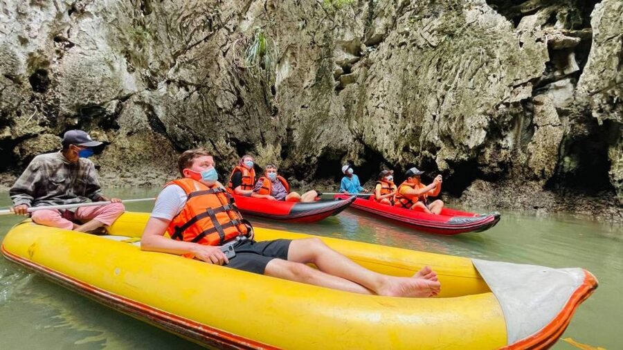 From Phuket: Phang Nga Bay and Canoeing Tour by Big Boat - The Swim and the Ride Back to Ao Po Pier