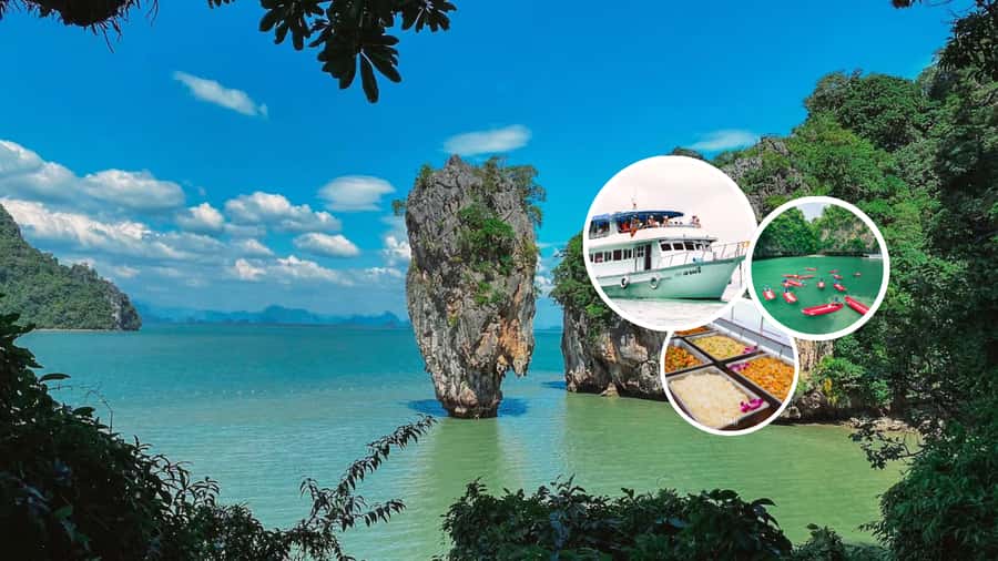 From Phuket: Phanga Nga Bay Boat Day Tour with Lunch - Thai buffet lunch and time in the water