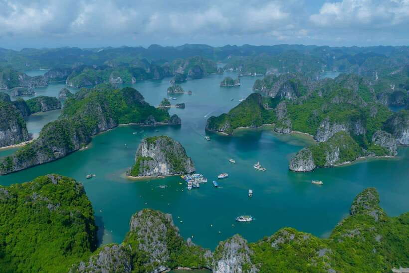 Full Day Boat Tour explore Cat Ba Archipelago & Lan Ha Bay - 3:00 PM, return to the pier and Cat Ba Town