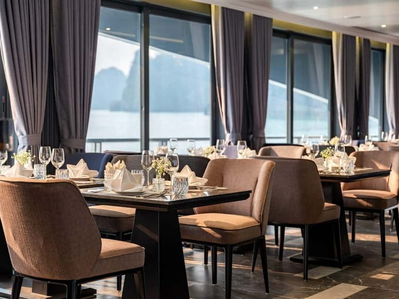 Full Day: Fabulous Halong Bay Tour with Taliya Cruise 5<em> – Key points to know before you book’ /></p>
<ul>
<li><strong>Dark and Bright Cave by bamboo boat:</strong> A local rower takes you through a cave and into a sheltered lagoon.</li>
<li><strong>Ao Ech swimming stop:</strong> You can kayak or swim in Lan Ha Bay, an option not every cruise permits.</li>
<li><strong>Seven-hour cruise:</strong> The day packs in several activities without requiring an overnight cabin.</li>
<li><strong>Friendly guides:</strong> Frank, Vin, and Chung Hoeng Van are praised for helpful, flexible service.</li>
<li><strong>Hanoi pickup available:</strong> The expressway transfer usually means an early start and a late return.</li>
<li><strong>Bring a swimsuit:</strong> You will want one for the Ao Ech stop, along with sun protection and comfortable shoes.</li>
</ul>
<h2>Why this day works better than a standard bay cruise</h2>
<p><img width="820" height="614" decoding="async" src=