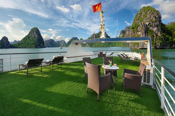 Full-Day Halong Bay Cruise with Limousine Pickup - The sunset sail and what is included onboard
