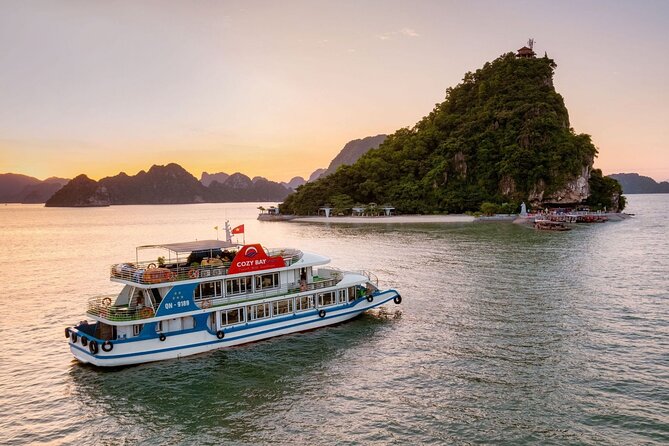 Full day Halong Bay Tour with Buffet Lunch - Sunset refreshments on the return cruise