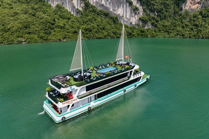 Full Day Private Tour in Halong with Lunch - Swimming, the water slide, and time to slow down