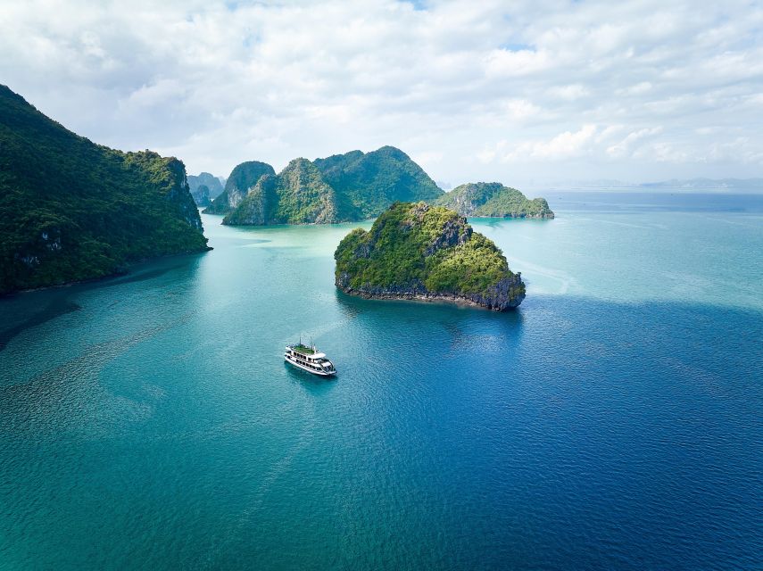 Ha Long & Bai Tu Long bay cruise wt Kayakking & buffet lunch - Titop Island for swimming or a high viewpoint