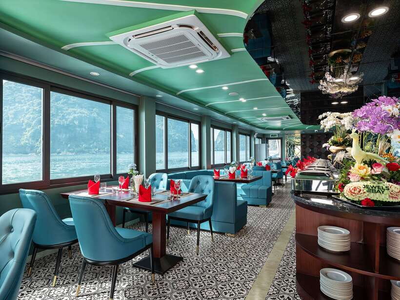 Ha Long & Bai Tu Long bay cruise wt Kayakking & buffet lunch - Sunset tea on the return cruise