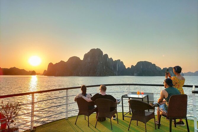 Ha Long Bay Cruise Day Tour - Cave, Kayaking, Swimming & Lunch - Ti Top Island for swimming or the summit view