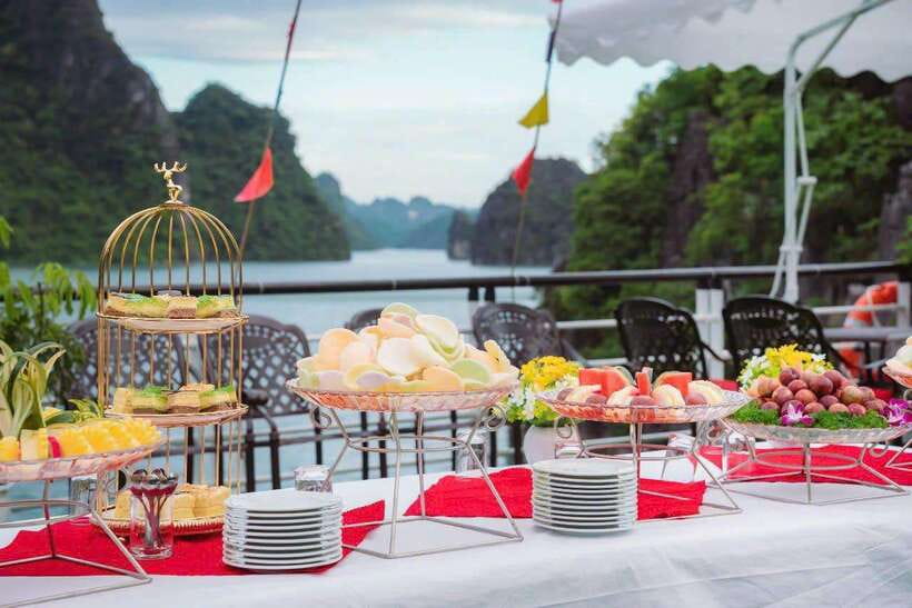 Ha long Bay day trip with Deluxe cruise - TiTop Island for swimming and the view