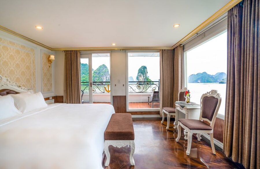 Ha Long Bay: Luxury Cruise 2-Day With All Activities & Guide - Evening onboard: cooking, dinner, and squid fishing