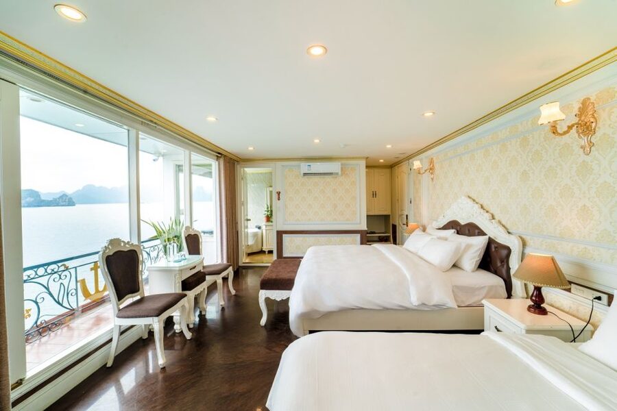 Ha Long Bay: Luxury Cruise 2-Day With All Activities & Guide - Cabin comfort and onboard service