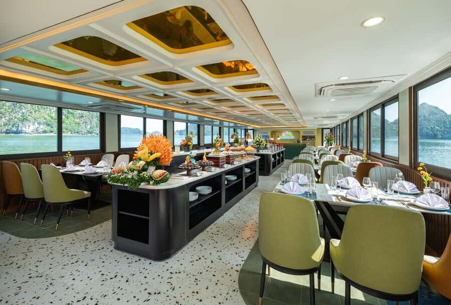 Ha Long Bay Luxury Day Cruise with Buffet Lunch - Buffet Lunch on Board
