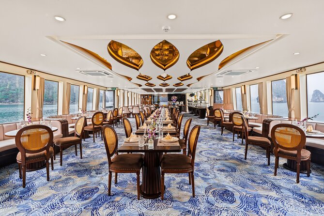 Ha Long Symphony Cruise Luxury Day Tour from Harbor with Pick up - Luon Cave by kayak or bamboo boat